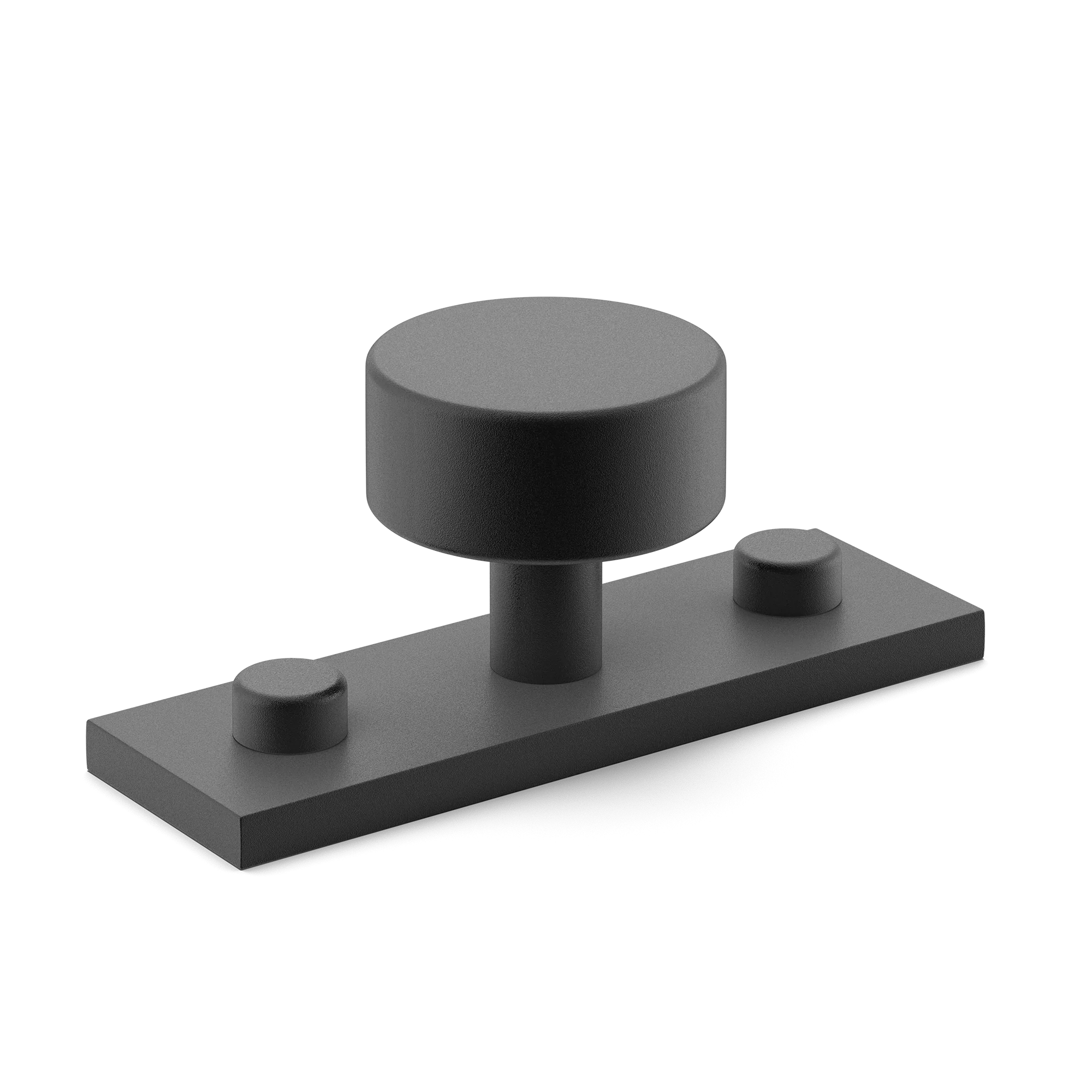 Armac Martin MIX Plain Cabinet Knob With Backplate