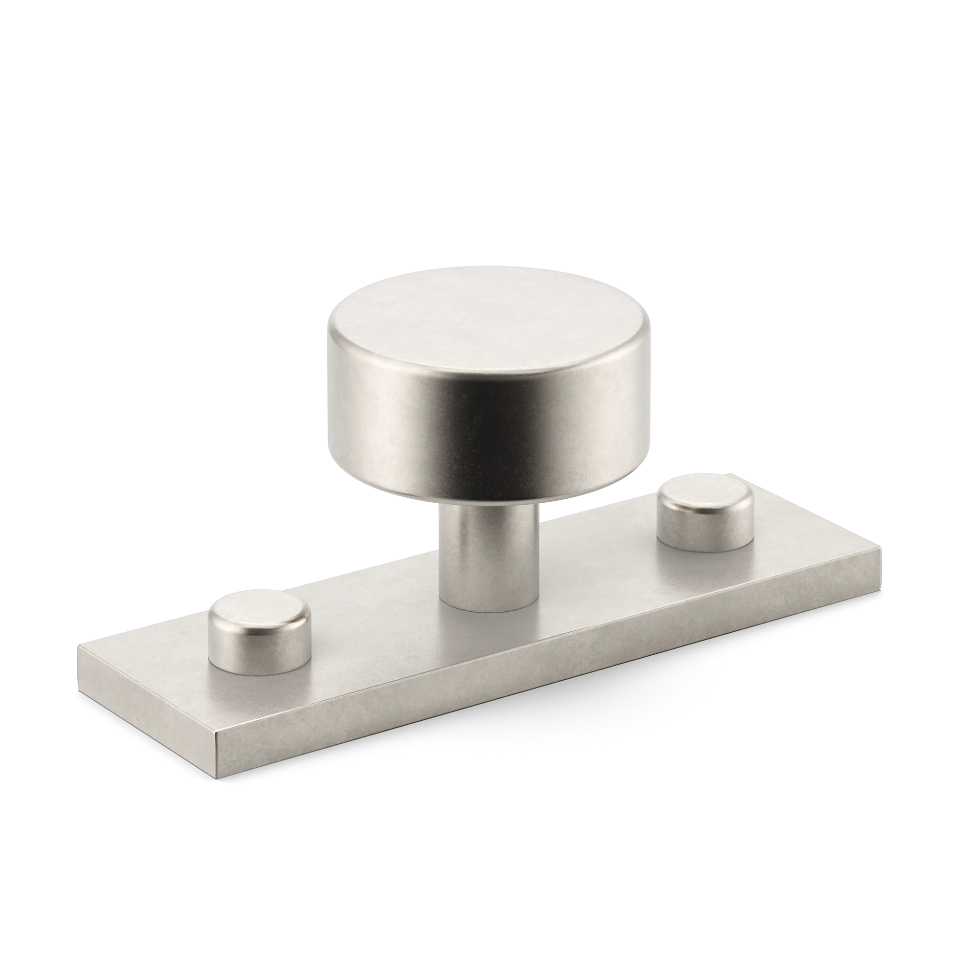 Armac Martin MIX Plain Cabinet Knob With Backplate