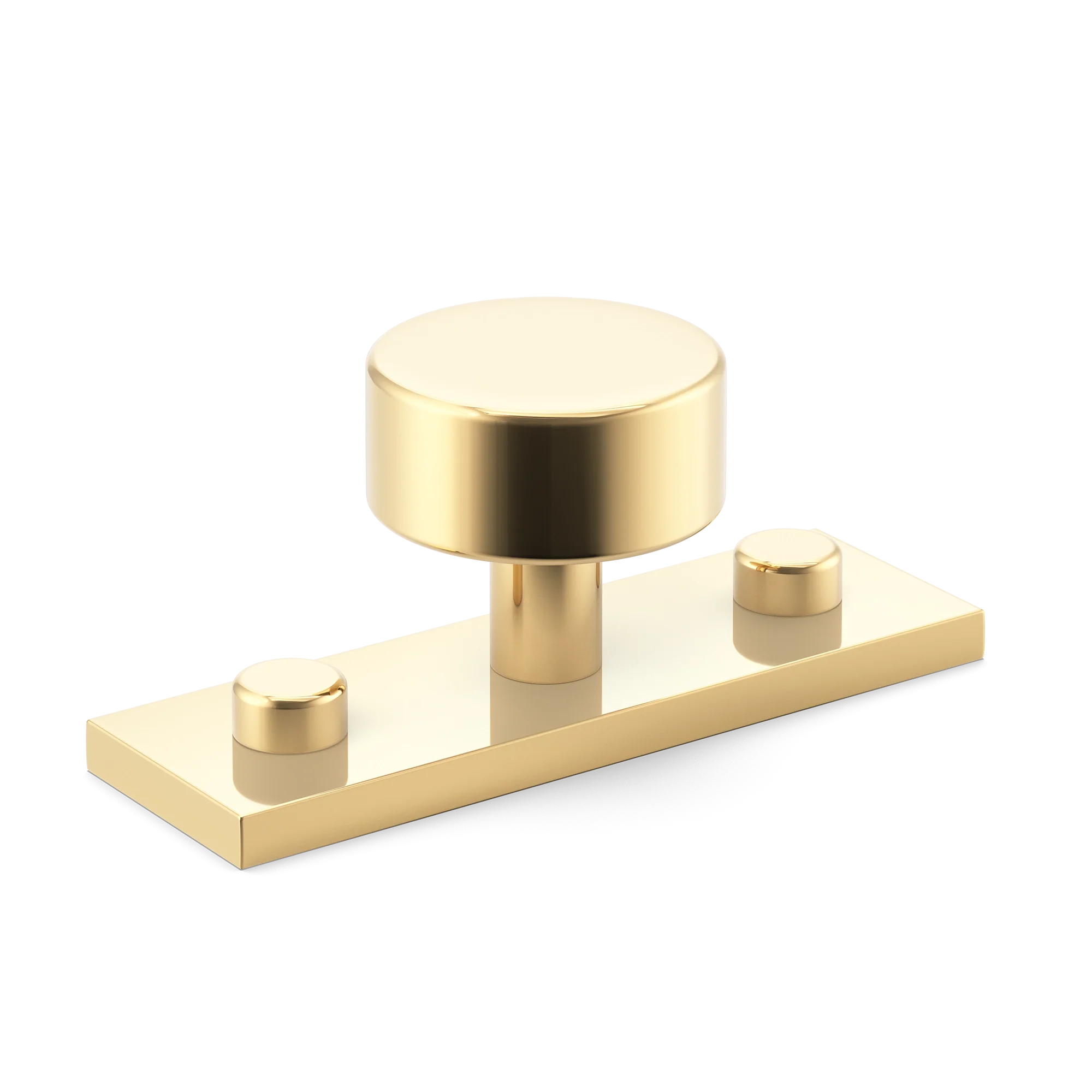 Armac Martin MIX Plain Cabinet Knob With Backplate