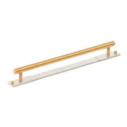 Armac Martin MIX Plain Appliance Pull Handle With Backplate - Mixed Finish