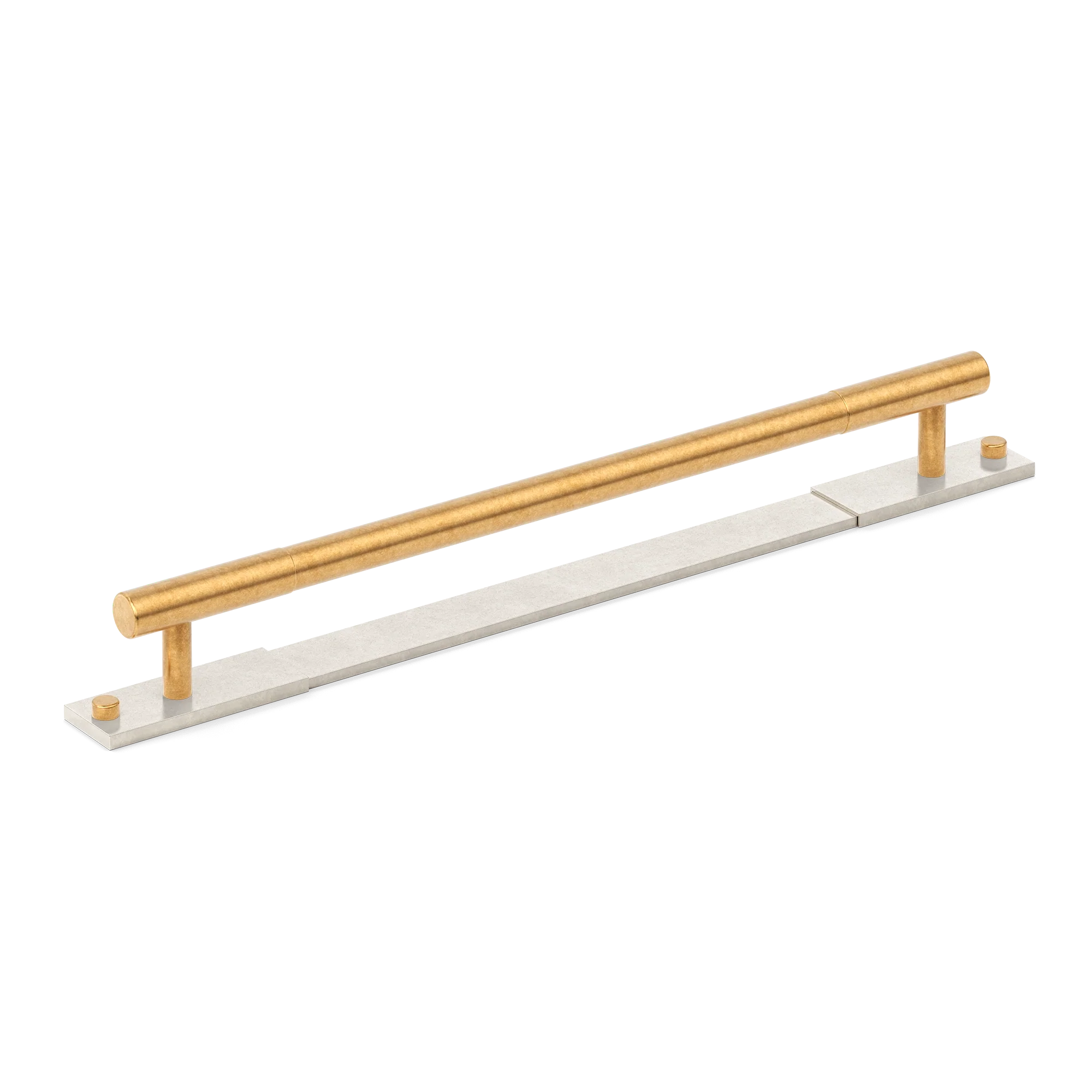 Armac Martin MIX Plain Appliance Pull Handle With Backplate - Mixed Finish
