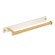 Armac Martin MIX Plain Hand Towel Rail With Backplate - Mixed Finish