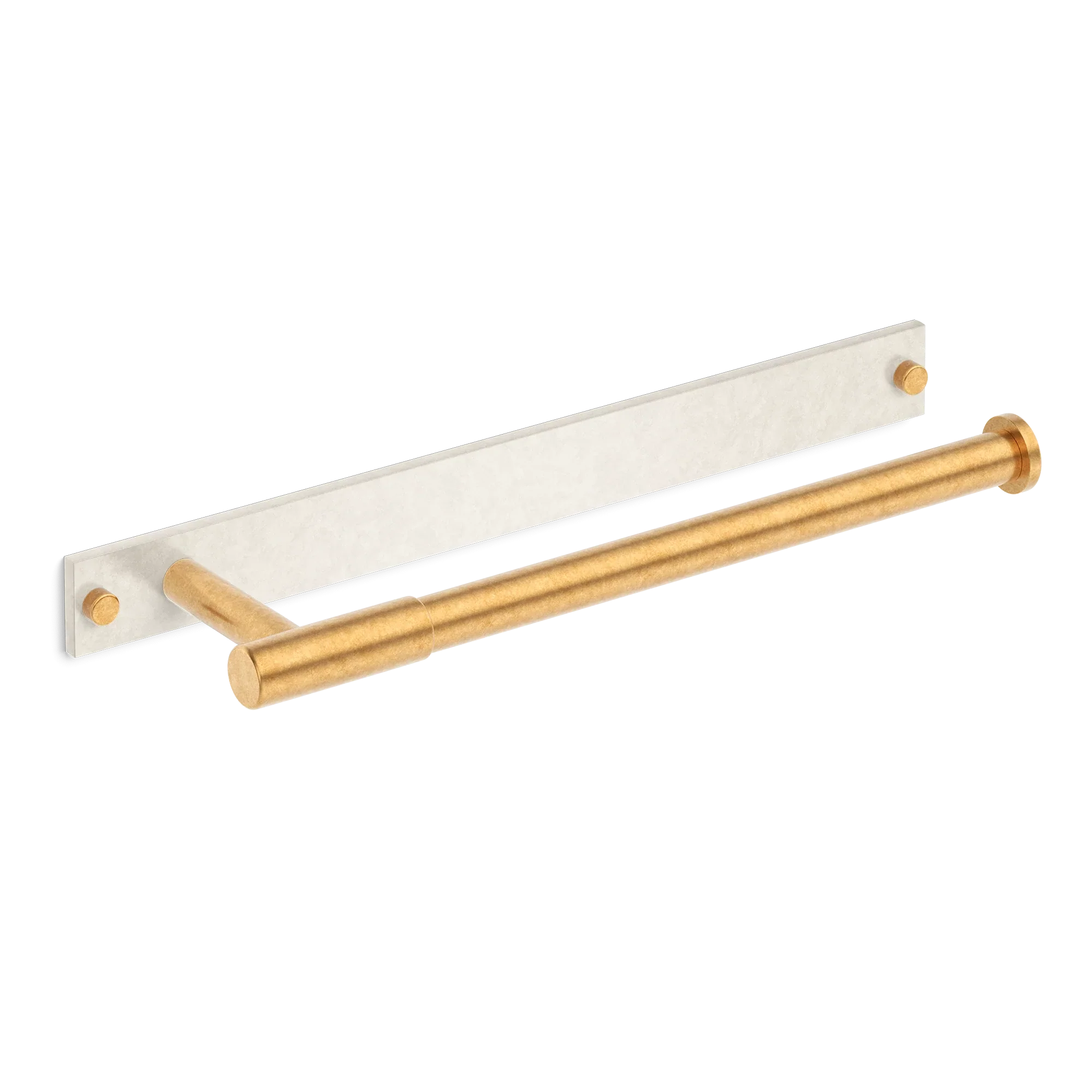 Armac Martin MIX Plain Hand Towel Rail With Backplate - Mixed Finish