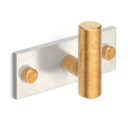 Armac Martin MIX Plain Single Horizontal Wall Hook - Mixed Finish