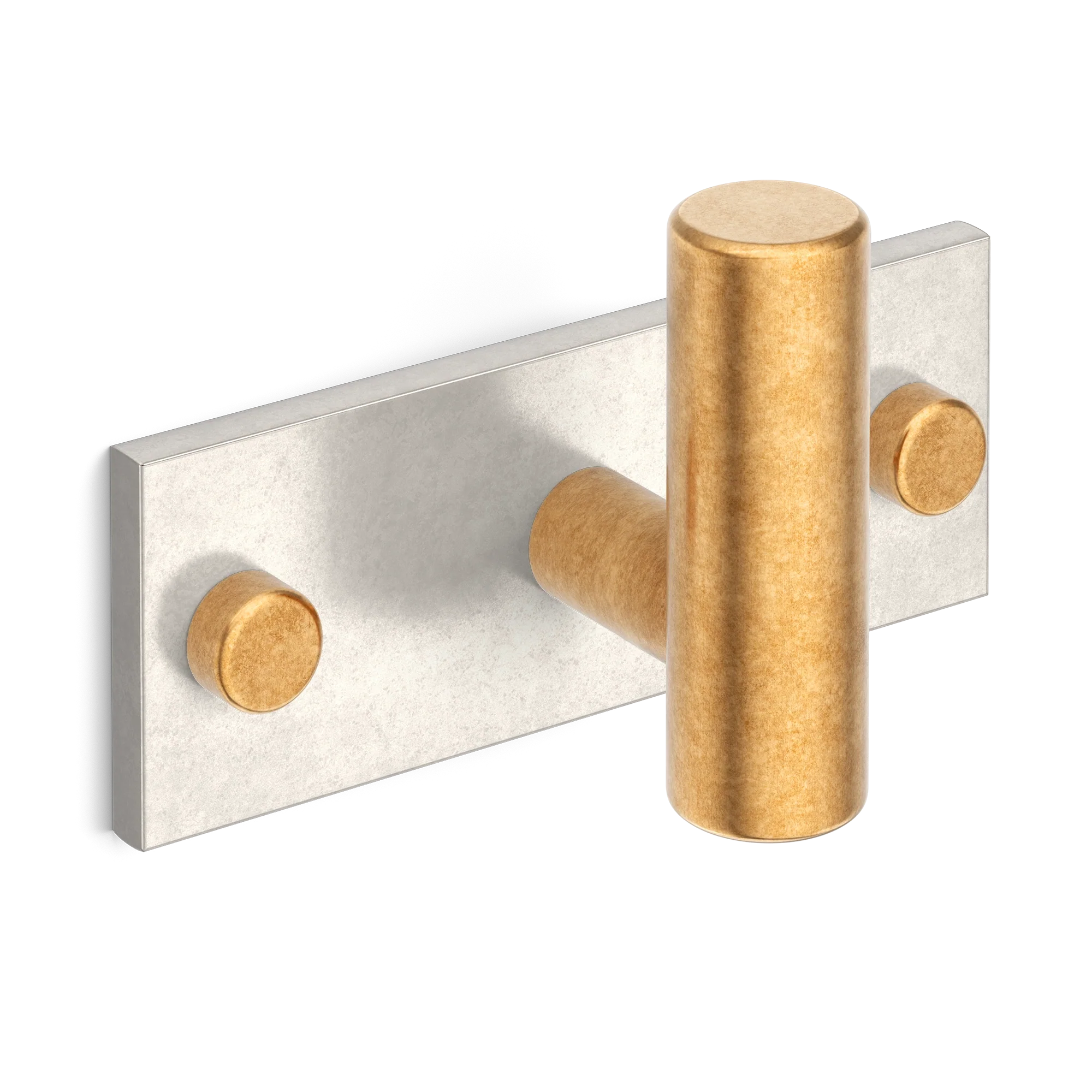 Armac Martin MIX Plain Single Horizontal Wall Hook - Mixed Finish