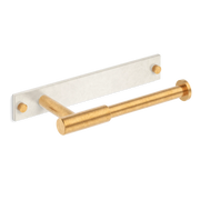 Armac Martin MIX Plain Toilet Roll Holder With Backplate - Mixed Finish