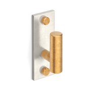 Armac Martin MIX Plain Single Vertical Wall Hook - Mixed Finish