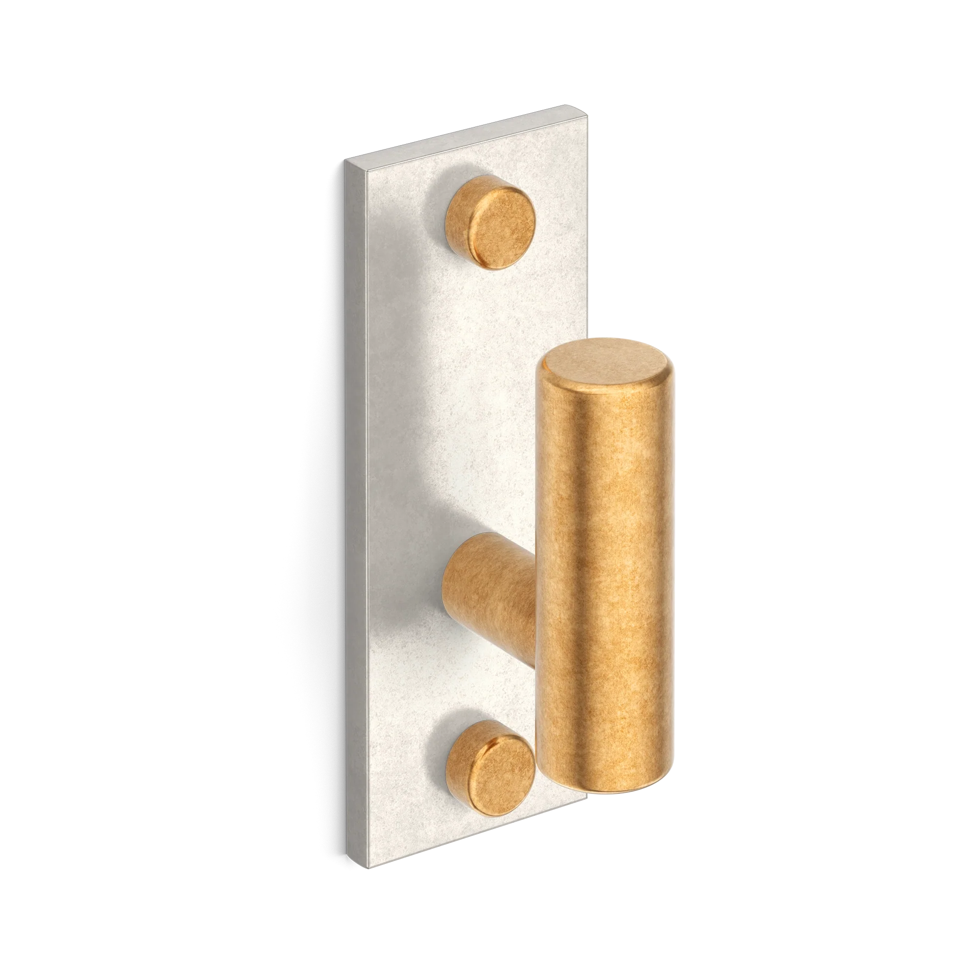 Armac Martin MIX Plain Single Vertical Wall Hook - Mixed Finish