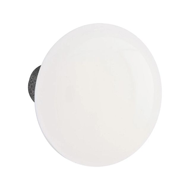 Emtek Hercules Smooth Tubular Entry Set Monolithic with Madison Ivory Knob