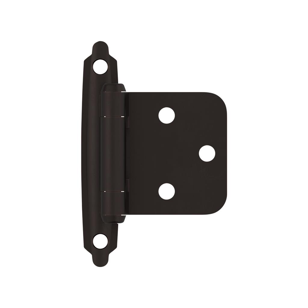 Amerock Variable Overlay Self Closing Face Mount Cabinet Hinge - 10 Pack