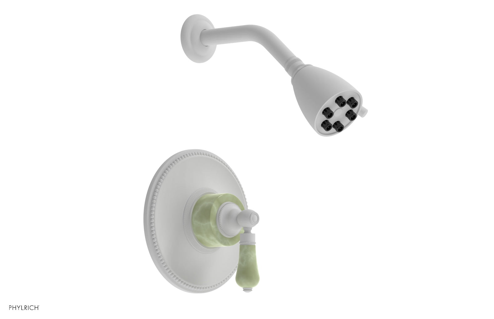 5" - Satin White - REGENT Pressure Balance Shower Set PB3270 by Phylrich - New York Hardware