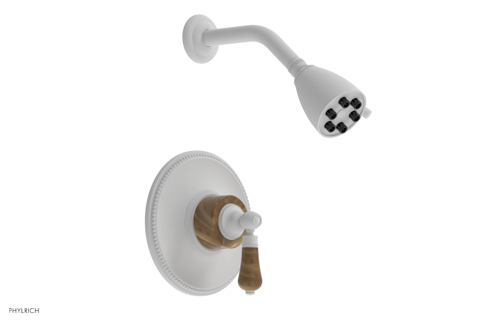 5" - Satin White - REGENT Pressure Balance Shower Set PB3271 by Phylrich - New York Hardware