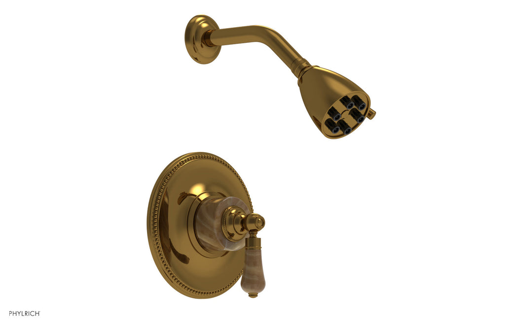 5" - French Brass - REGENT Pressure Balance Shower Set PB3271 by Phylrich - New York Hardware