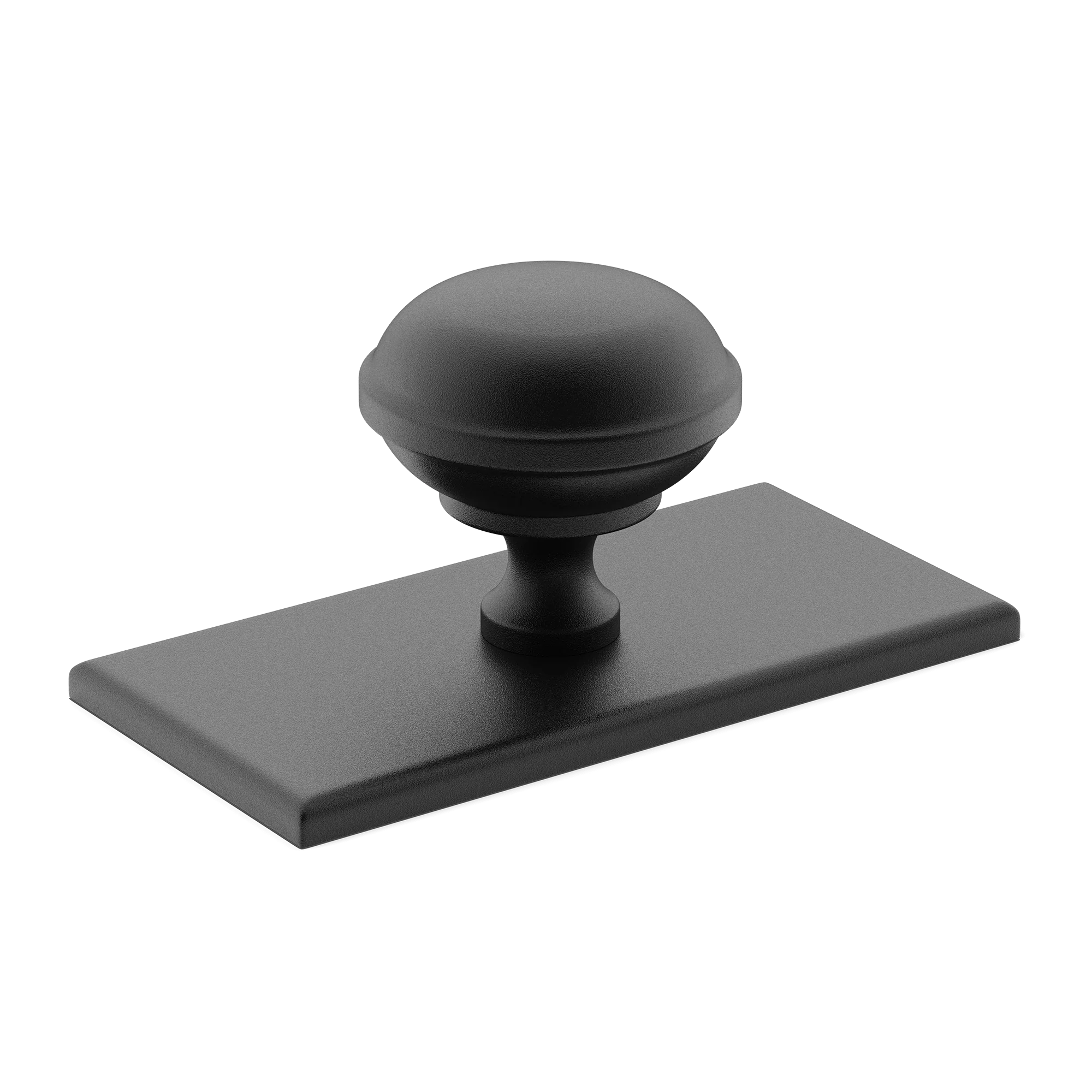 Armac Martin Queslett Cabinet Knob With Rectangular Backplate