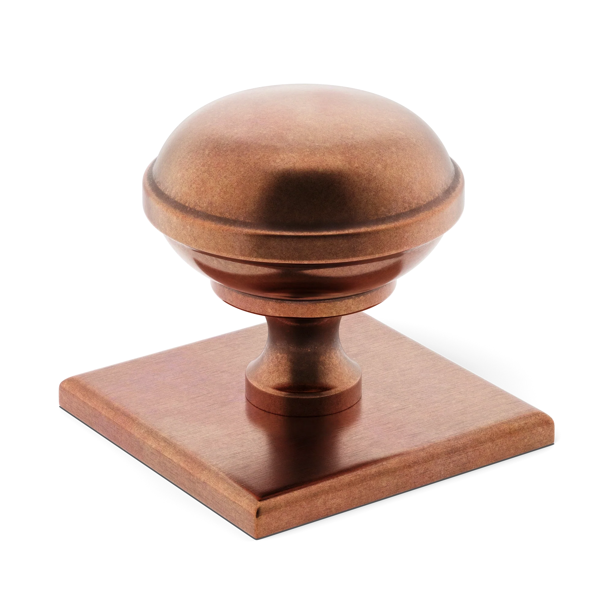 Armac Martin Queslett Cabinet Knob With Square Backplate