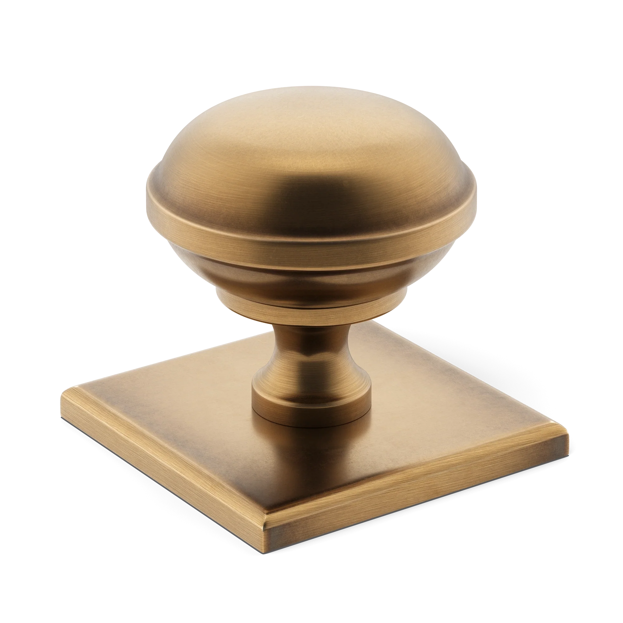 Armac Martin Queslett Cabinet Knob With Square Backplate