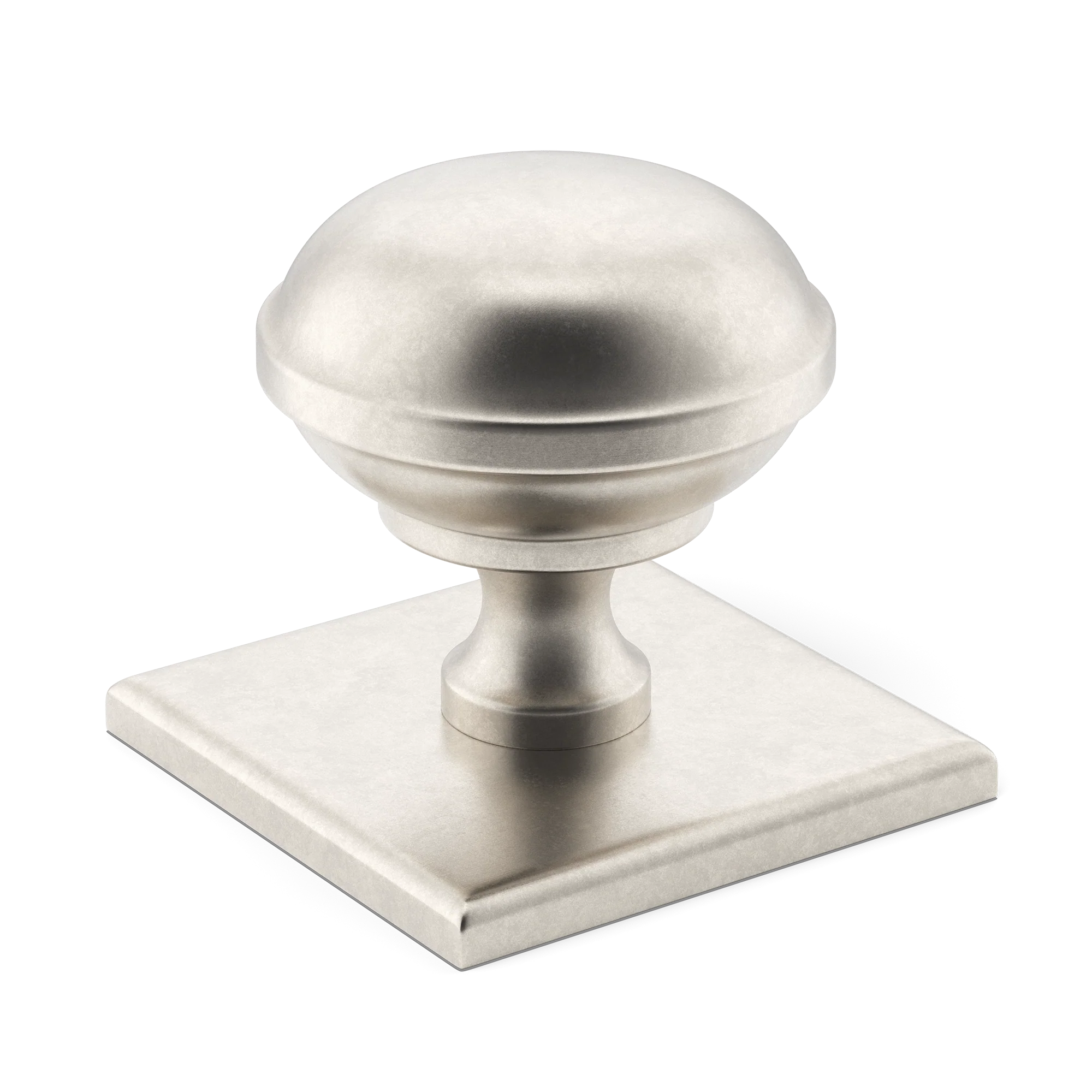Armac Martin Queslett Cabinet Knob With Square Backplate