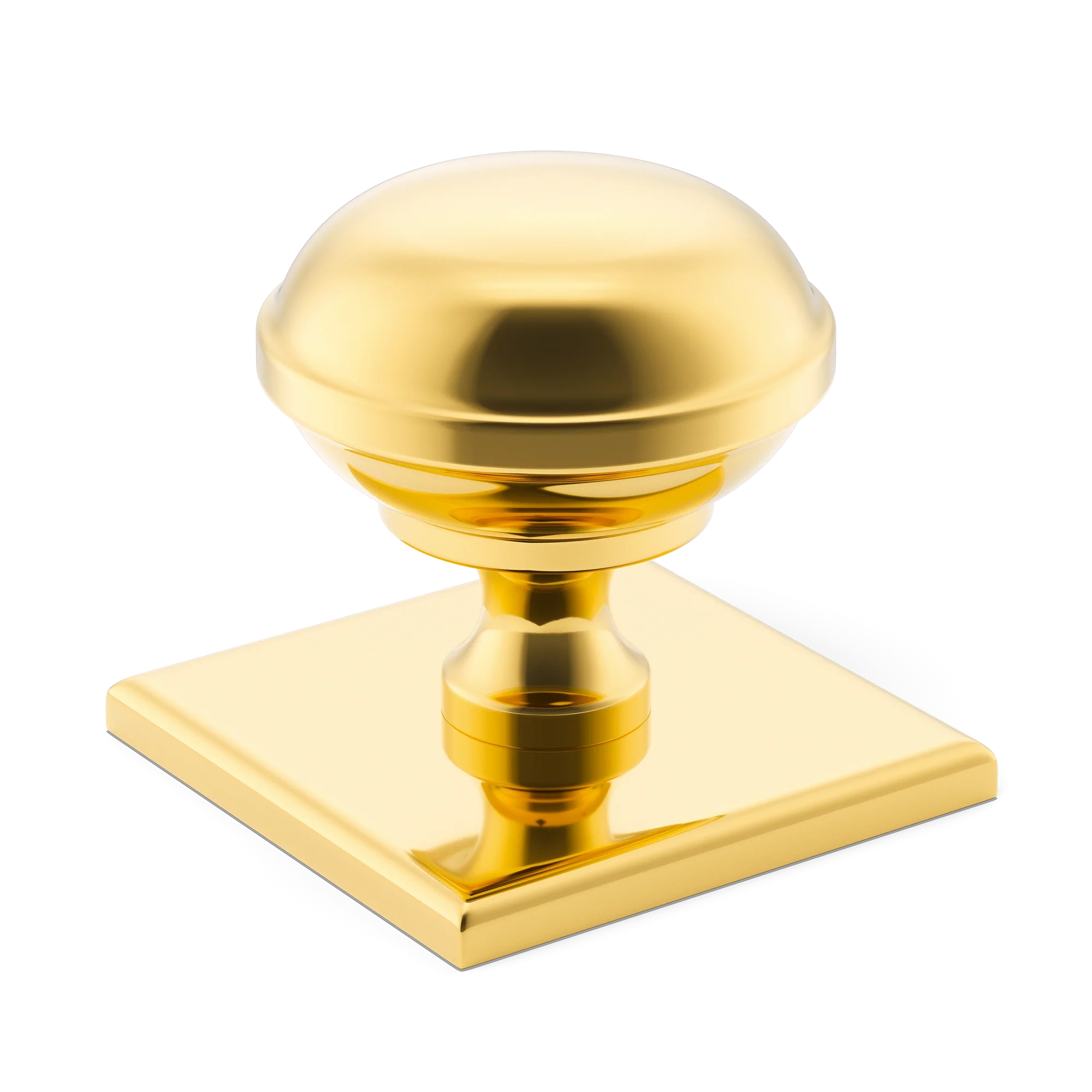 Armac Martin Queslett Cabinet Knob With Square Backplate