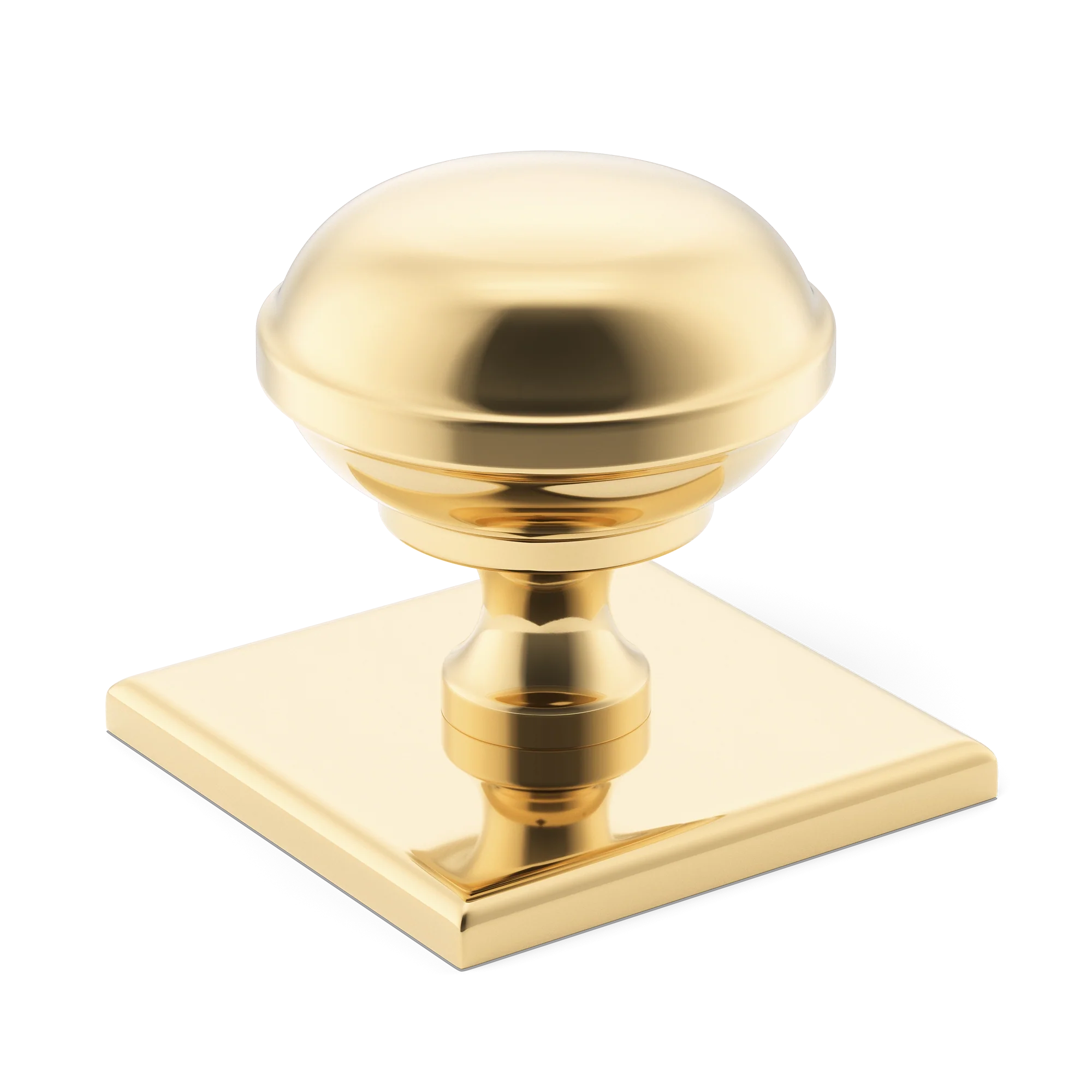 Armac Martin Queslett Cabinet Knob With Square Backplate