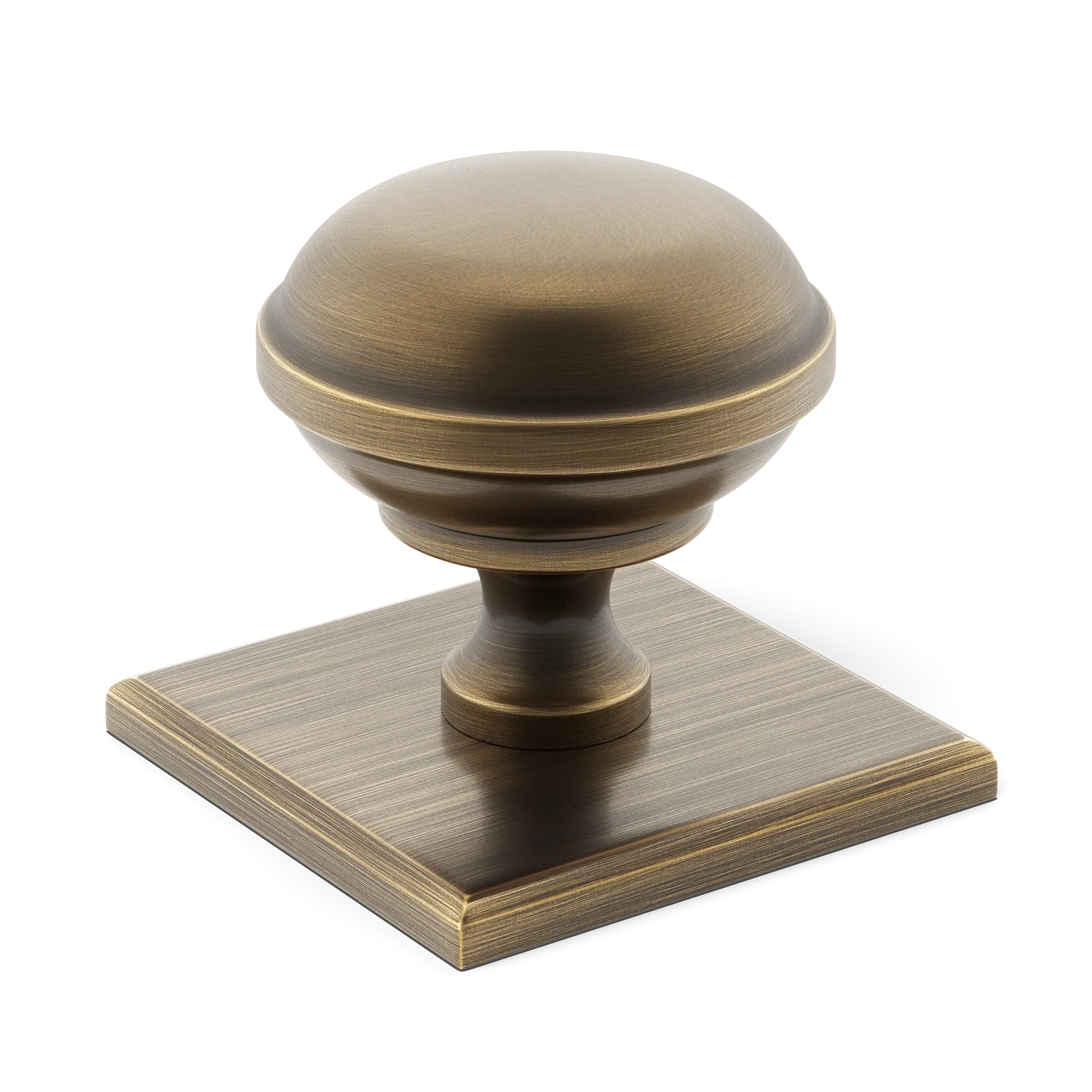 Armac Martin Queslett Cabinet Knob With Square Backplate