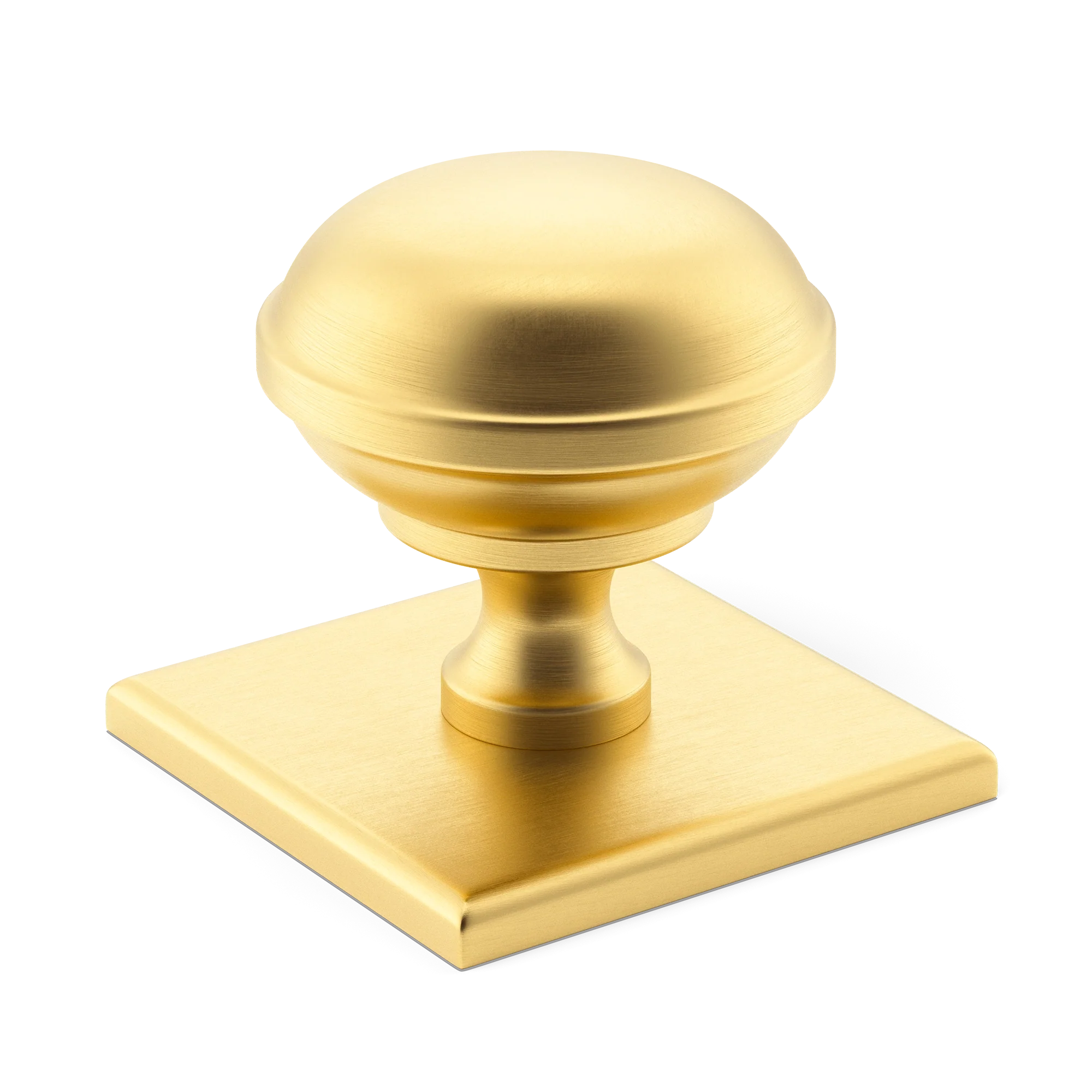 Armac Martin Queslett Cabinet Knob With Square Backplate