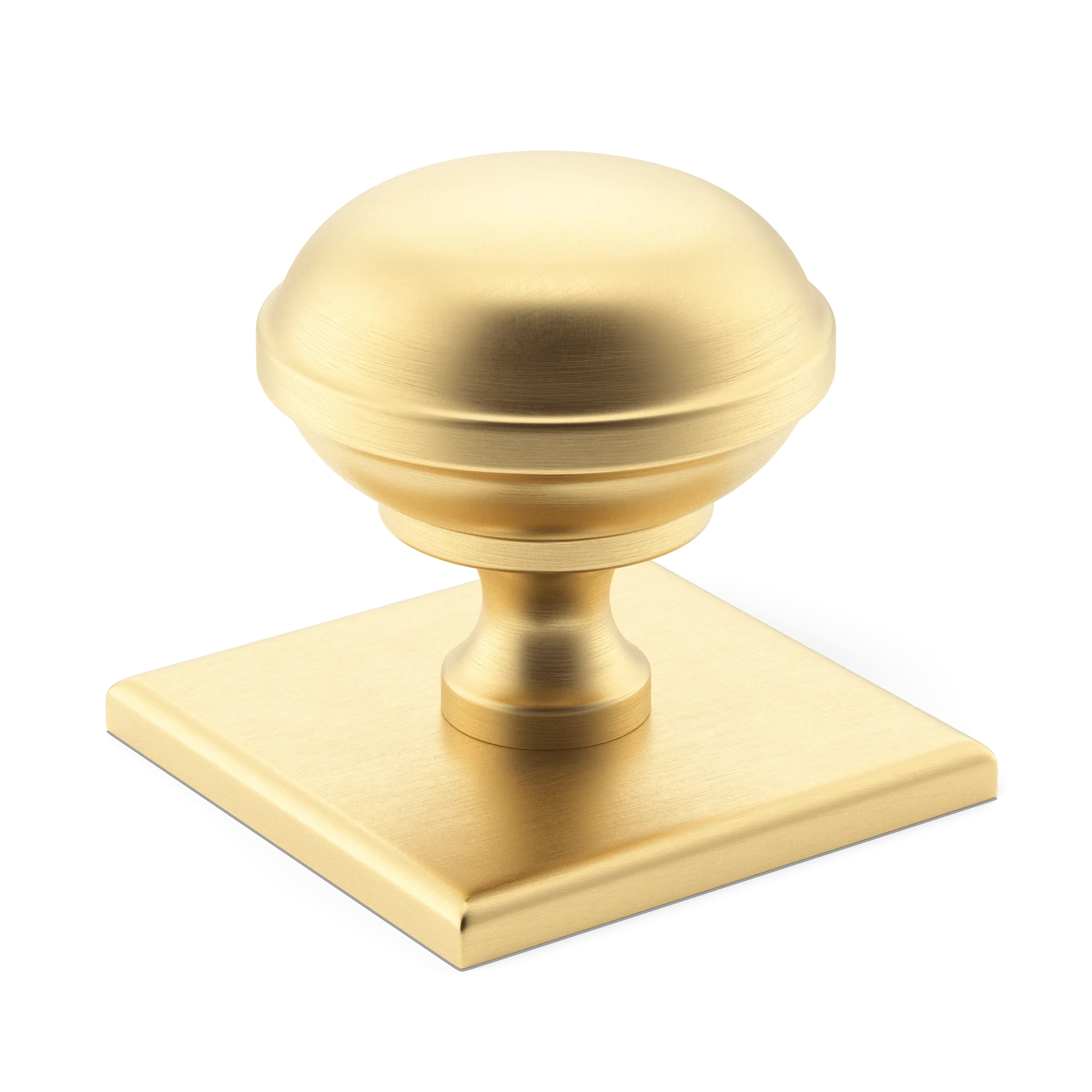 Armac Martin Queslett Cabinet Knob With Square Backplate