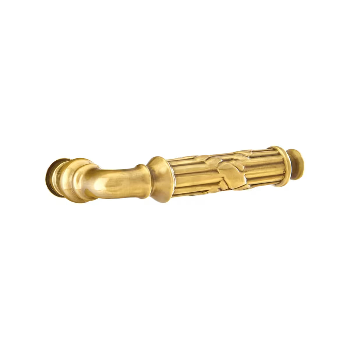 Emtek Single Cylinder Manning Sectional Tubular Entry Set With Ribbon & Reed Lever