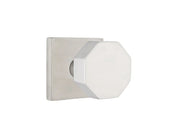 Emtek Octagon Knob Set with Stainless Steel Square Rosette