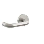 Emtek Kiel Lever Set with Stainless Steel Square Rosette