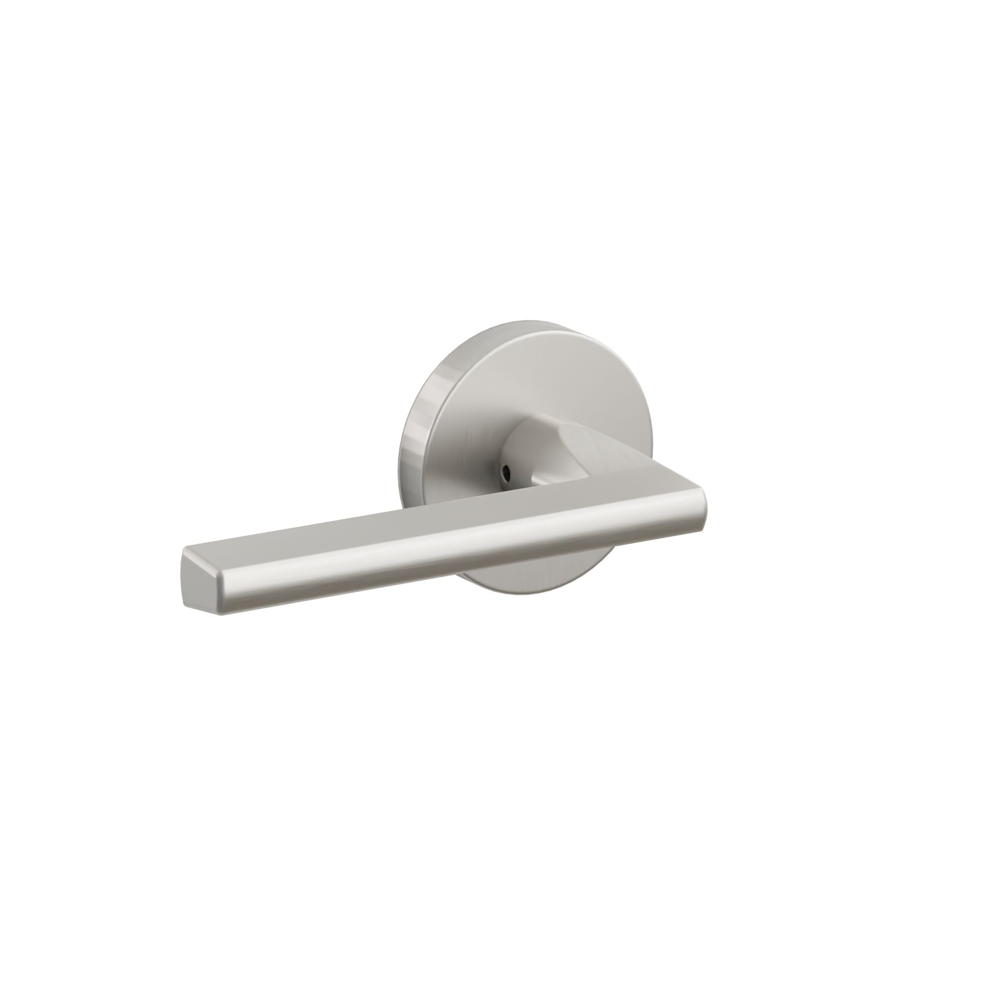 Emtek Concealed Fastener Helios Lever Set With Stainless Steel Disk Rosette