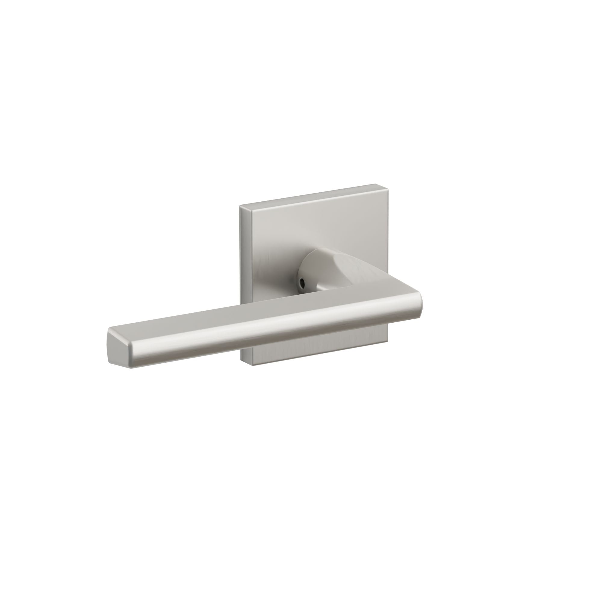 Emtek Concealed Fastener Helios Lever Set With Stainless Steel Square Rosette