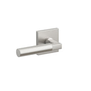Emtek Concealed Fastener Hercules Lever Set With Stainless Steel Square Rosette