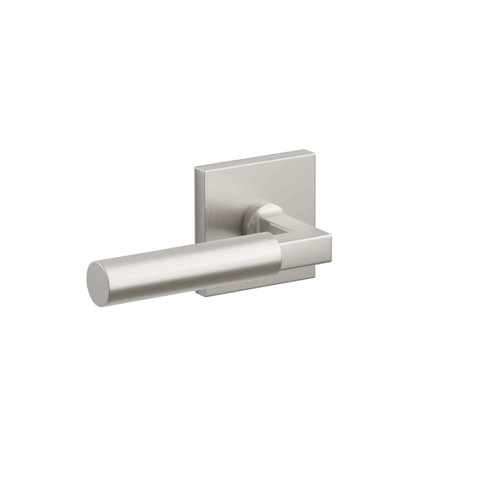 Emtek Concealed Fastener Hercules Lever Set With Stainless Steel Square Rosette