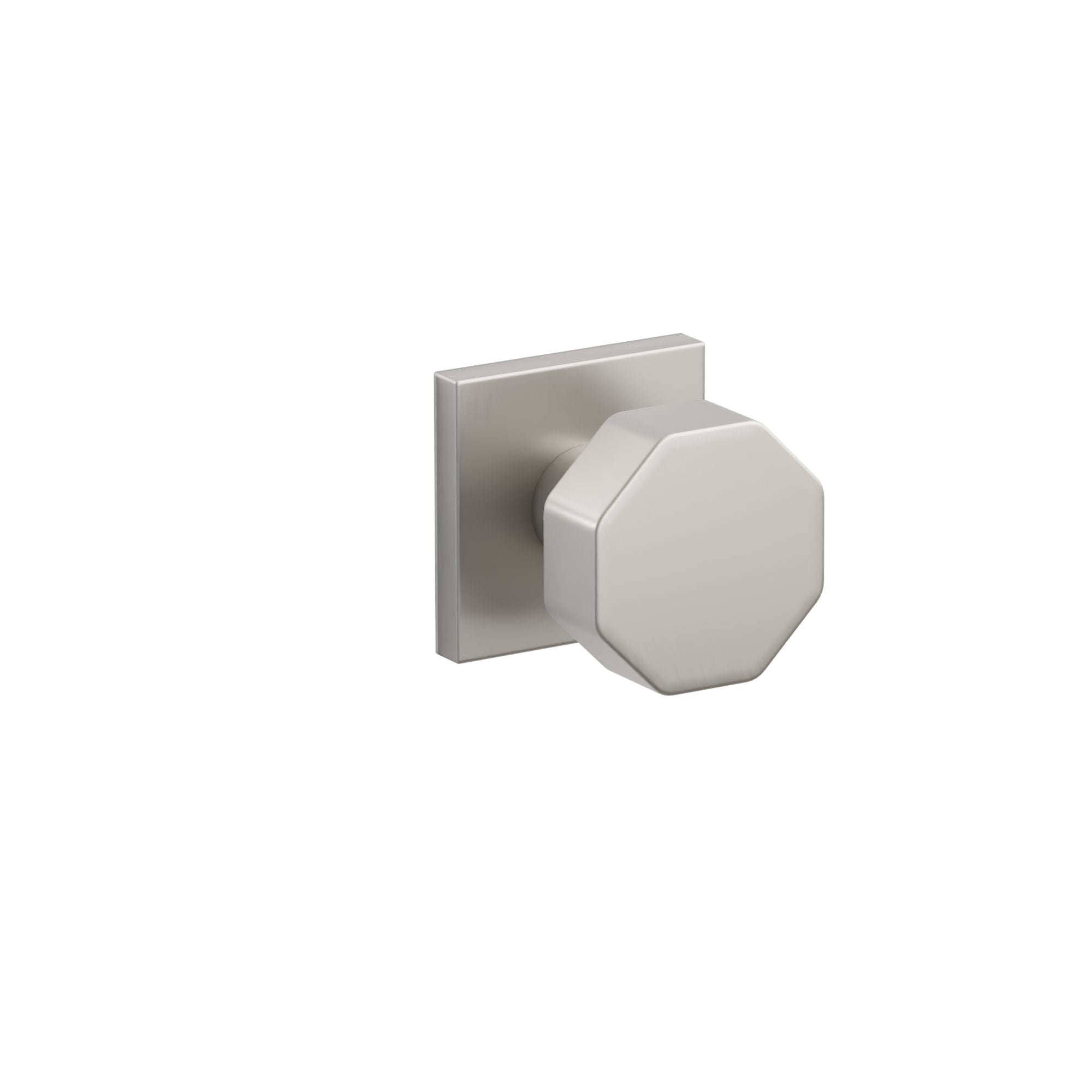 Emtek Concealed Fastener Octagon Knob Set with Stainless Steel Square Rosette