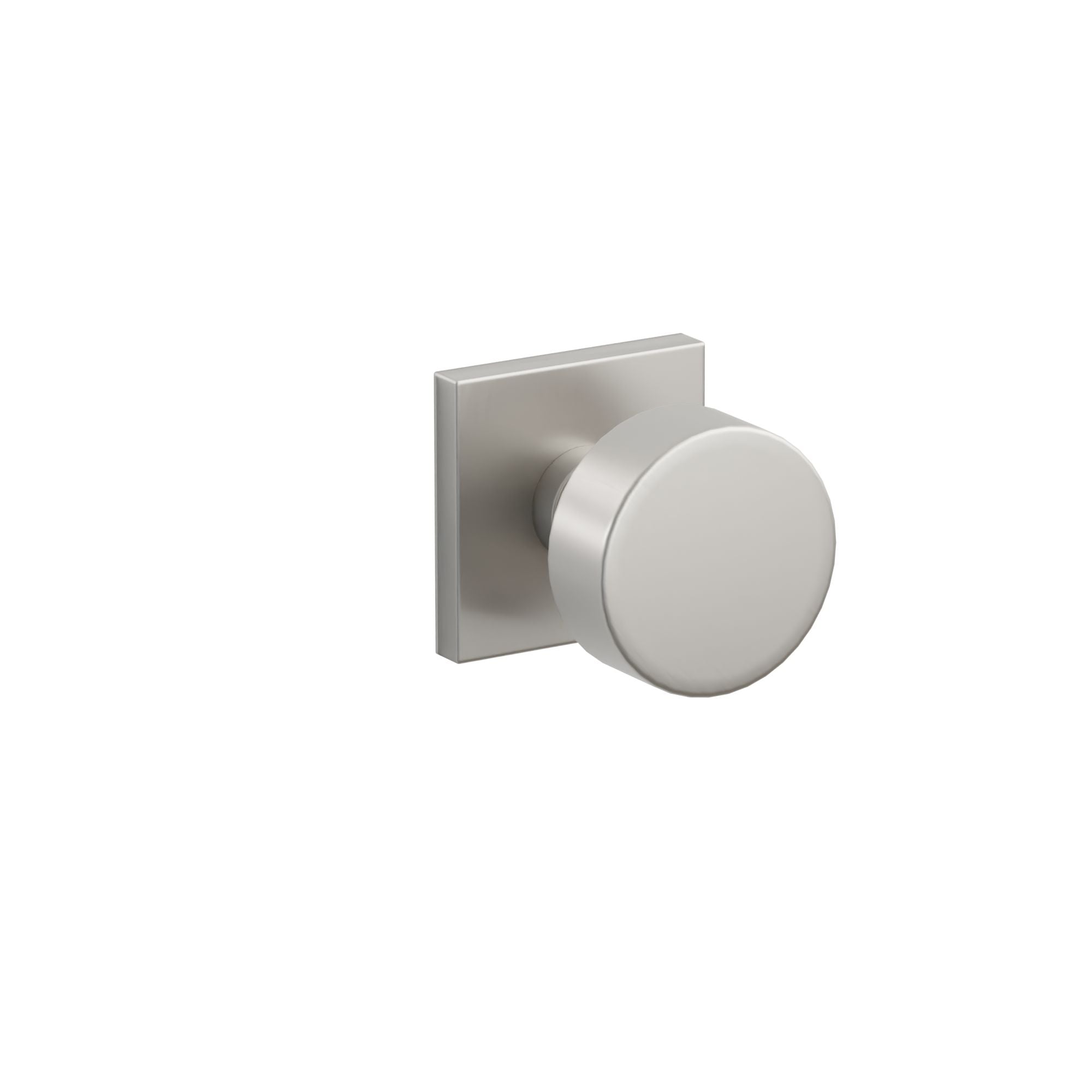 Emtek Concealed Fastener Round Knob Set With Stainless Steel Square Rosette
