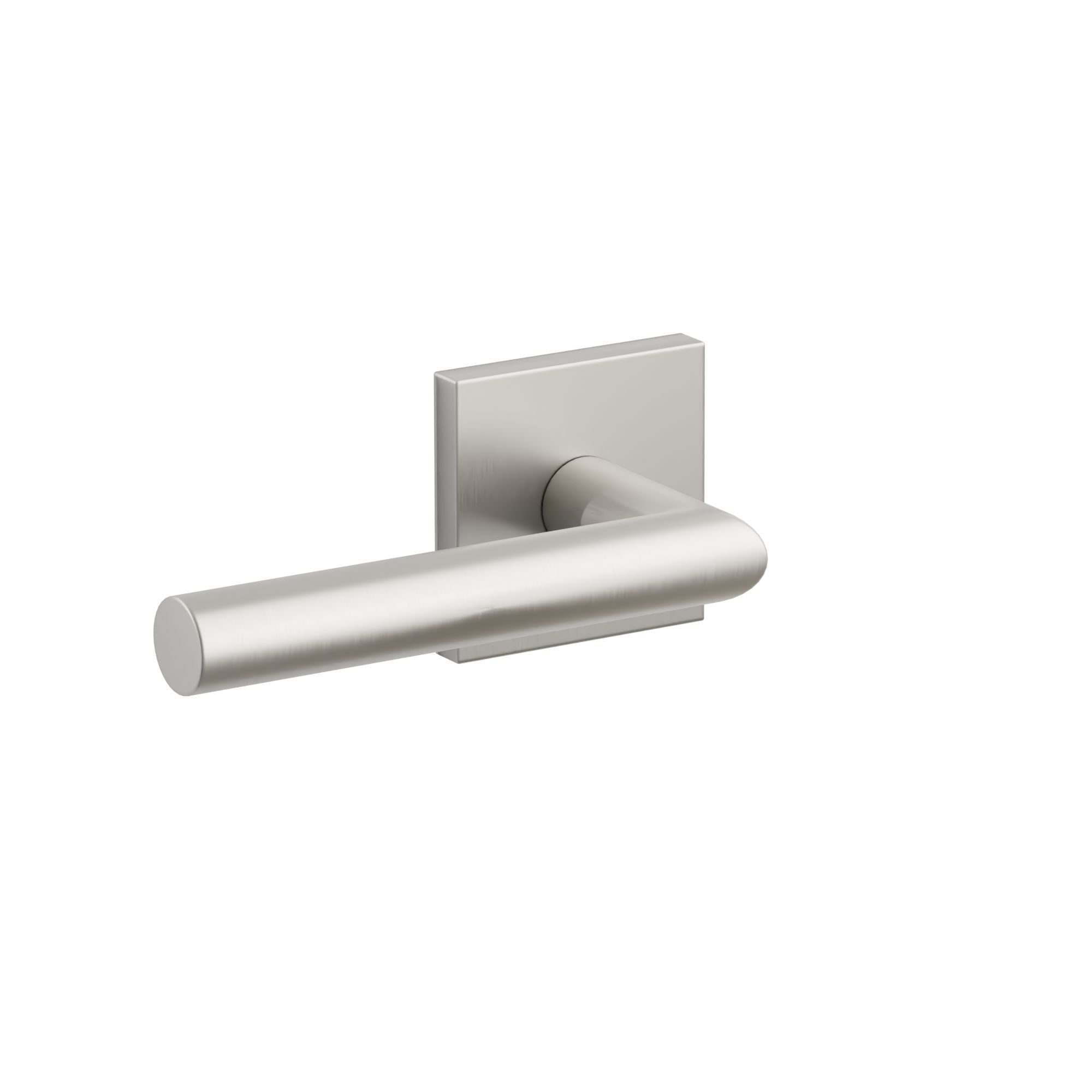 Emtek Stuttgart Lever Set with Stainless Steel Square Rosette