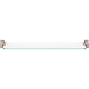 Sutton Place Bath Glass Shelf by Atlas Brushed Nickel