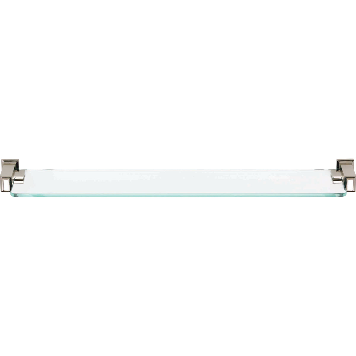 Sutton Place Bath Glass Shelf by Atlas Polished Nickel
