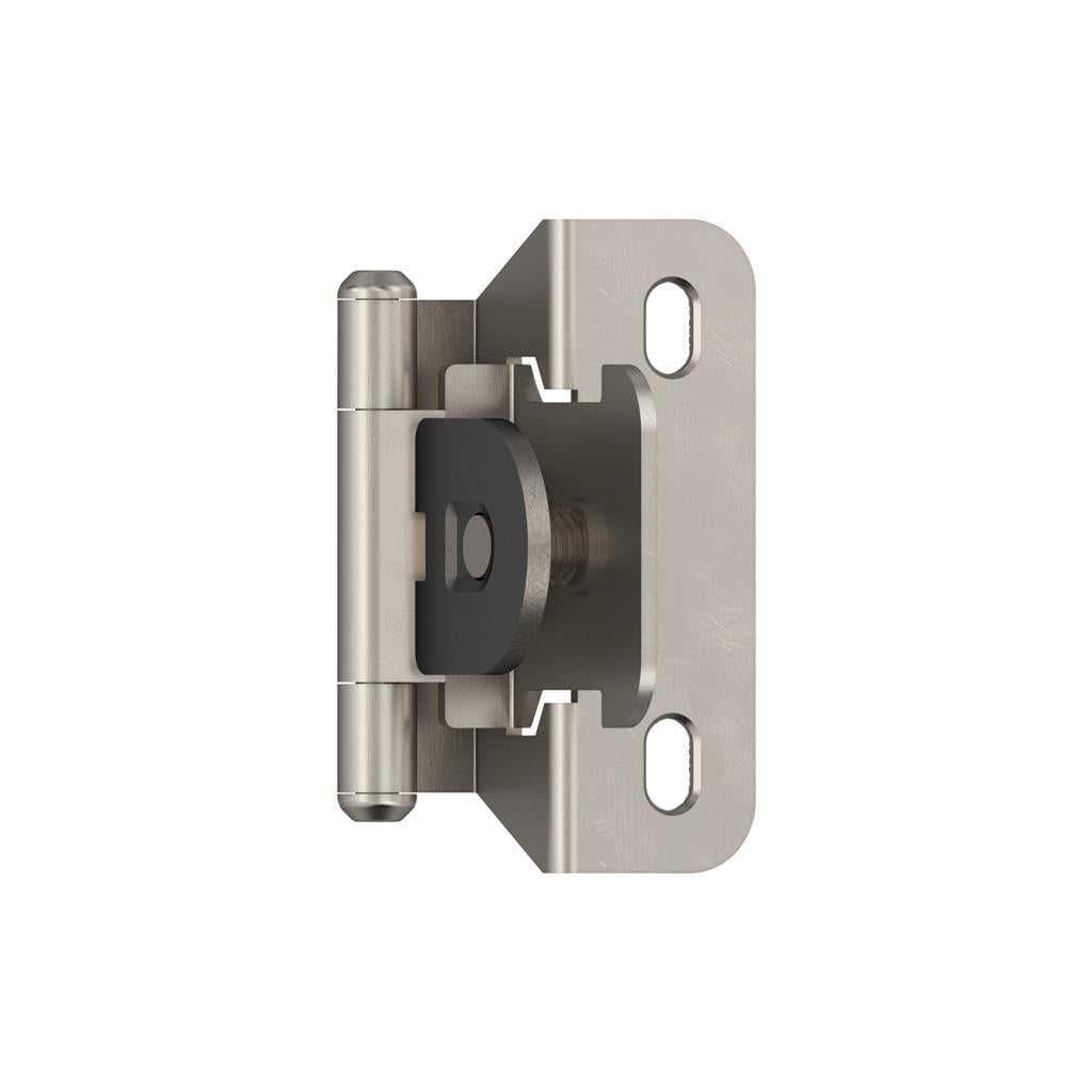 Amerock 1/4 inch (6mm) Overlay Single Demountable Partial Wrap Cabinet Hinge