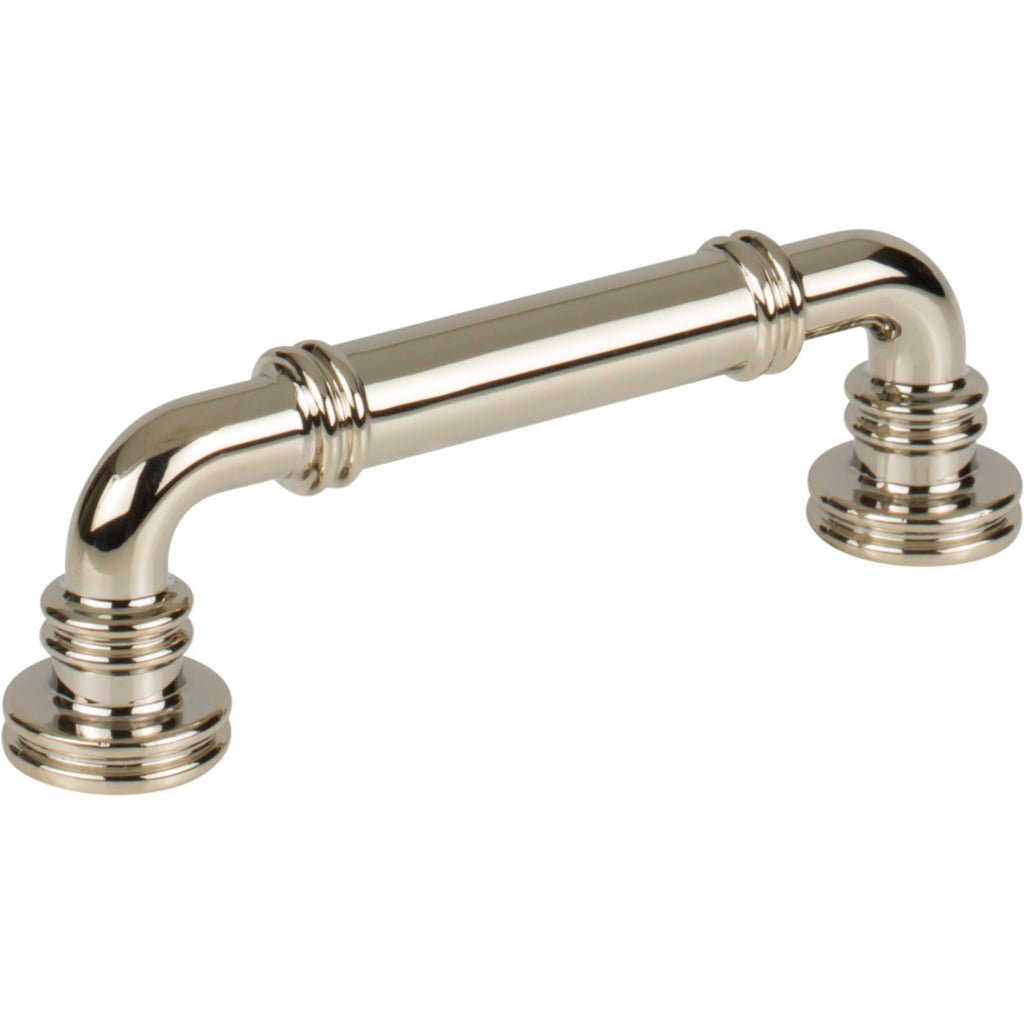 Top Knobs Cranford Pull Polished Nickel / 3 3/4"