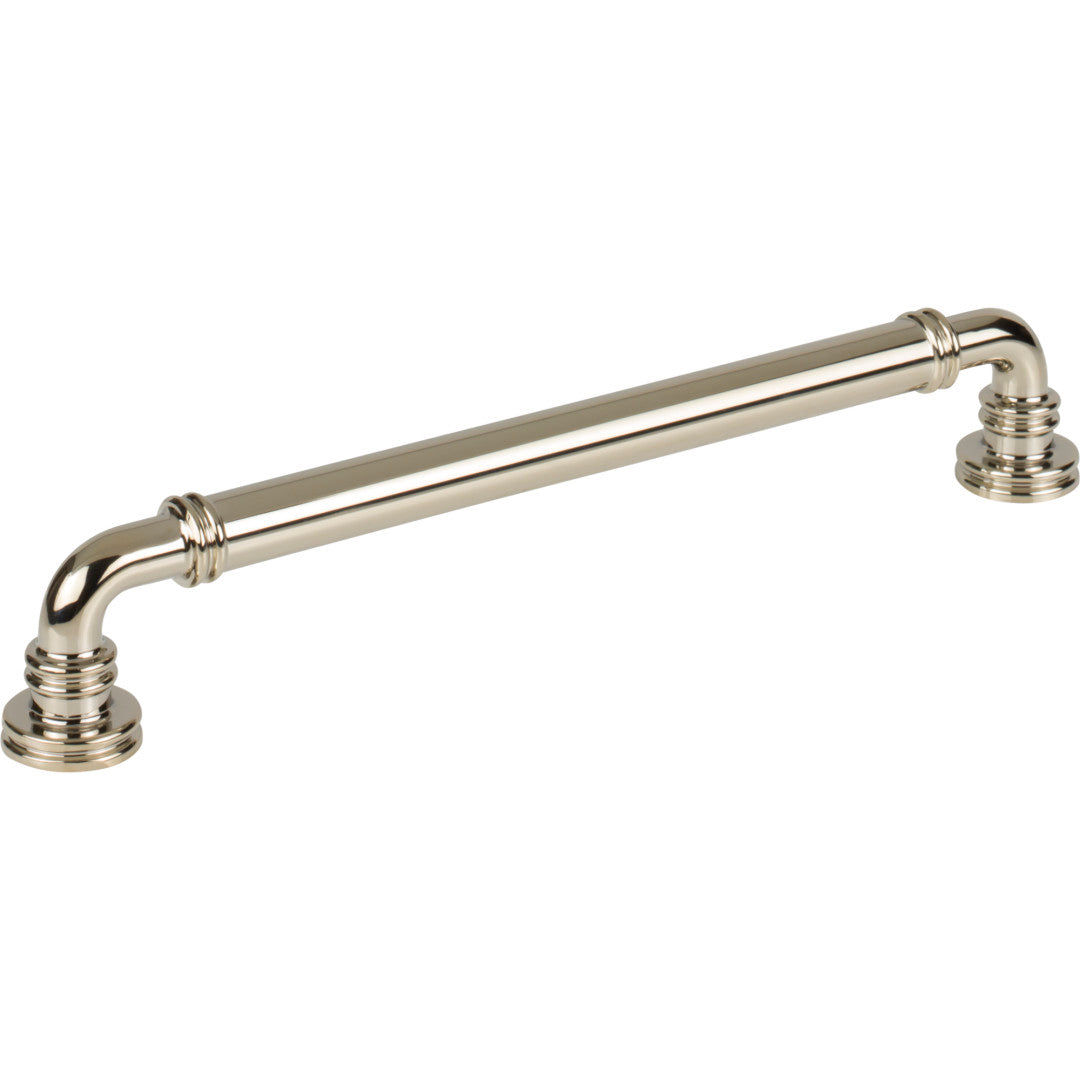 Top Knobs Cranford Pull Polished Nickel / 7 9/16"