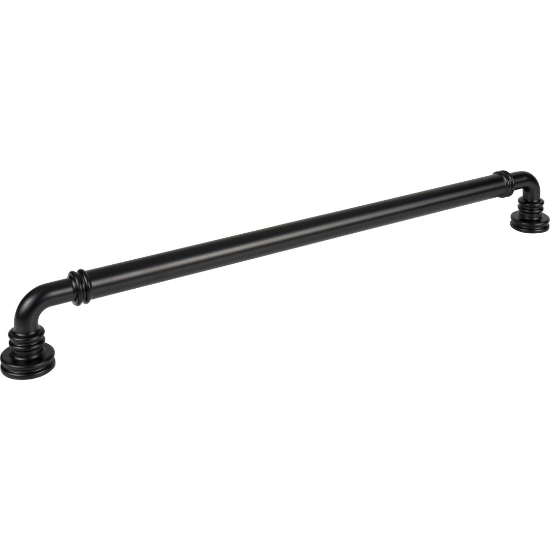 Top Knobs Cranford Appliance Pull Flat Black / 18"