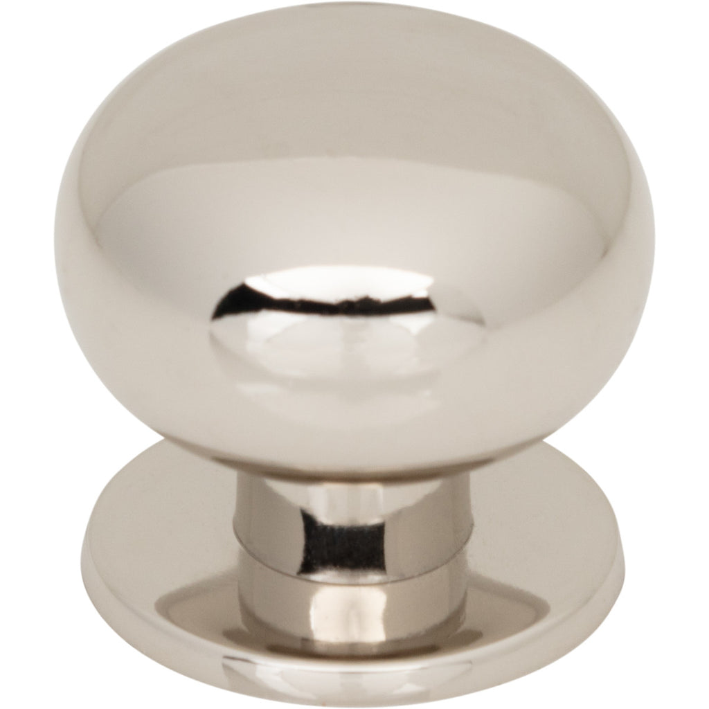 Top Knobs Lambert Knob Polished Nickel / 1 1/4"