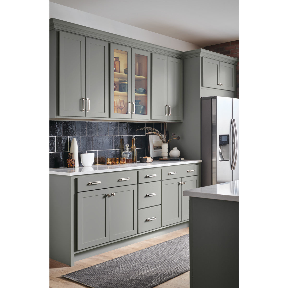 Top Knobs Brockwell Pull Polished Nickel / 12"