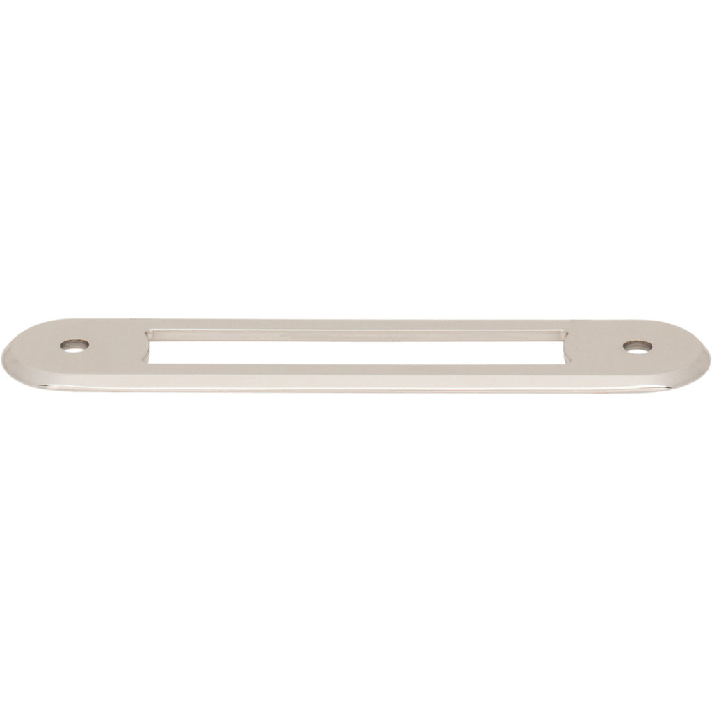 Top Knobs Brockwell Backplate Polished Nickel / 3 3/4"