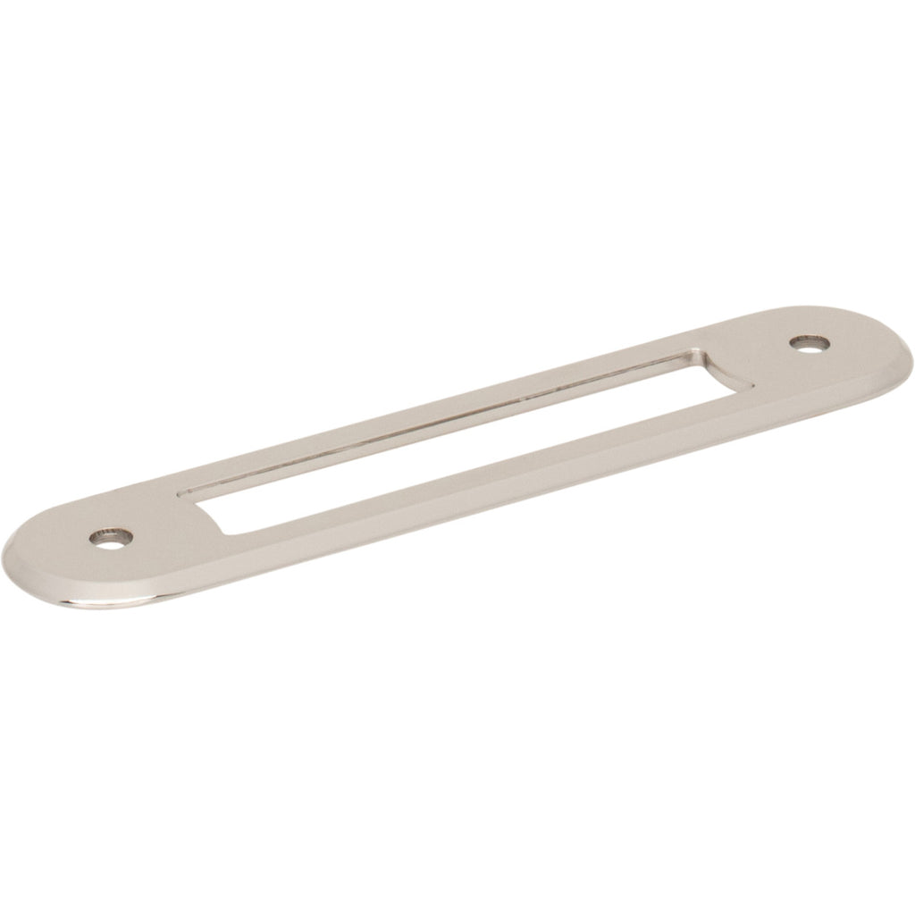 Top Knobs Brockwell Backplate Polished Nickel / 3 3/4"
