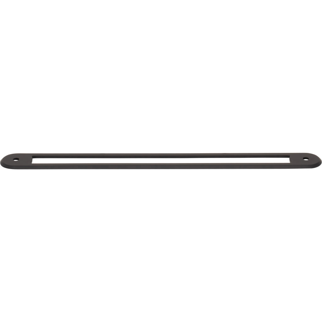 Top Knobs Brockwell Backplate Flat Black / 8 13/16"