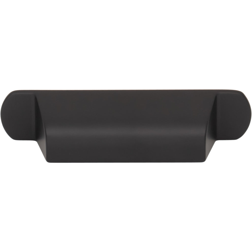 Top Knobs Cressing Cup Pull Flat Black / 2 3/4"