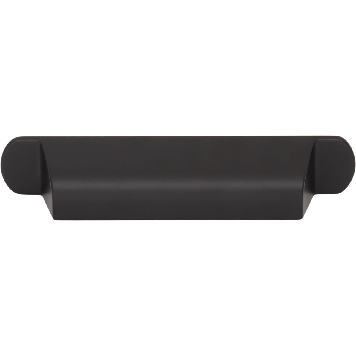 Top Knobs Cressing Cup Pull Flat Black / 3 3/4"