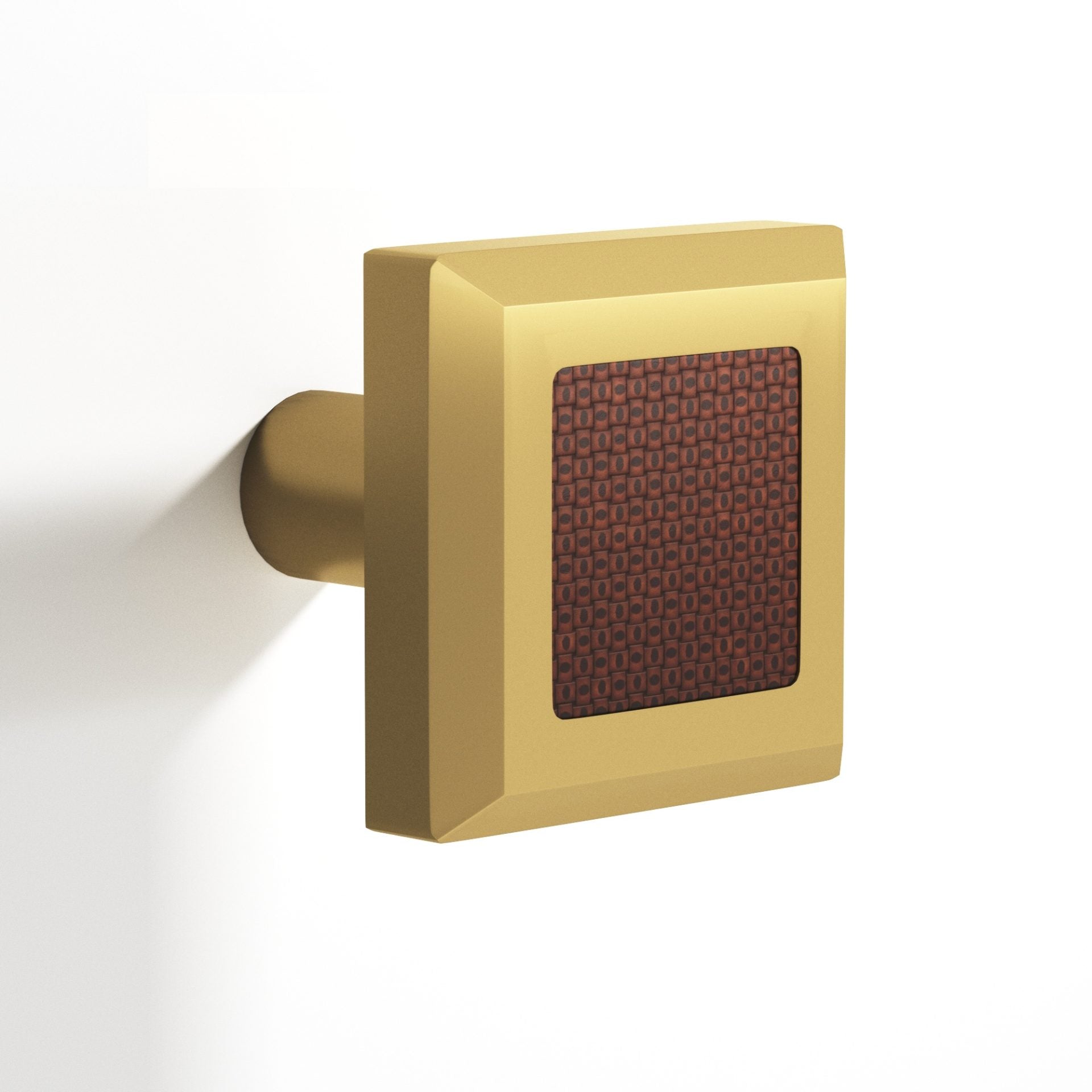 Tanners Craft L126 1.25 Inch Square, Beveled Cabinet Knob With Straight Post